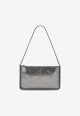 Stella McCartney Falabella Metallic Chain Clutch Silver 7P0076WP0587/R_STELL-1113