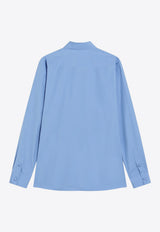 Valentino Long-Sleeved Buttoned Shirt Blue 7V0ABS20B57/R_VALE-DPQ