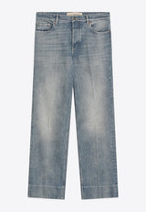 Valentino Washed Straight-Leg Jeans Blue 7V0DE05AB5F/R_VALE-558