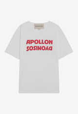 Valentino Apollon/Dyonisos Print T-Shirt White 7V0MG16PB6E/R_VALE-A33