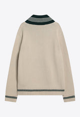 Valentino Le Chien De La Maison Embroidery Sweater Beige 7V3KC35EB2M/R_VALE-581