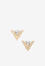 Valentino Je Les V Crystal Metal Earrings Gold 7W0J0AX6YCW/R_VALE-9MN