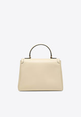 Valentino Large 9TO5 Calf Leather Shoulder Bag Cream 7W2B0R87SRS/R_VALE-REN
