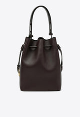 Valentino So Seau Tasseled Leather Bucket Bag Dark Brown 7W2B0R99HHL/R_VALE-CTJ