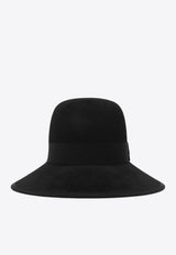 Valentino VLogo Signature Felted Hat Black 7W2HE00FPMU/R_VALE-FV0