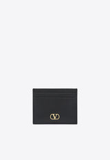 Valentino VLogo Signature Leather Cardholder Black 7W2P0AJ7SNP/R_VALE-0NO