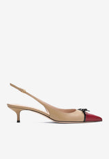 Valentino Bepointy 60 Leather Pumps Beige 7W2S0LL3YEA/R_VALE-CUB