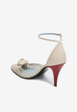 Valentino Royal 85 Leather Pumps Ivory 7W2S0LU7DMD/R_VALE-AGJ