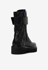 Valentino Quilted 67 Lace-Up Combat Boots Black 7W2S0MQ0FGZ/R_VALE-0NO