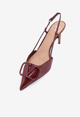 Valentino VLogo 80 Signature Leather Slingback Pumps Bordeaux 7W2S0R01TMKAFD_ROSEWOOD_29840533