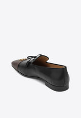 Valentino Babouchoes VLogo Leather Loafers Black 7Y0S0L86ZWD/R_VALE-BKZ