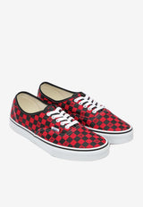 Valentino X Vans VLogo Checkerboard Canvas Sneakers Red 7Y0S0M23HPK/R_VALE-JV7