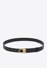 Valentino VLogo Leather Belt Black 7Y0T0ST8JAQ/R_VALE-0NO