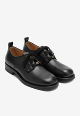 Valentino Punx VLogo Derby Shoes Black 7Y2S0L19NBK/R_VALE-0NO