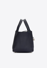 Picotin 18 in Bleu Nuit Clemence with Palladium Hardware