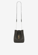 Saint Laurent Cassandre Leather Bucket Bag Moss 8010701EL0W/R_YSL-3212