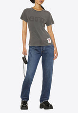 Golden Goose DB Distressed Logo Slim T-shirt Gray GWP01221P000671_60318