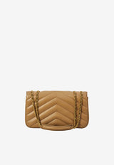 Saint Laurent Medium Loulou Quilted Leather Shoulder Bag Tan 801439-AAEAX-2357