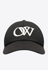 Off-White Drill OW Embroidered Baseball Cap Black OWLB045C99FAB004_1001