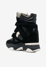 Isabel Marant Balskee High-Top Leather Sneakers Black BK0009FAA1E17S_01BK