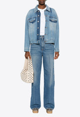 Stella McCartney Snap Stud-Embellished Jeans Blue 6D03373SQH00_4233