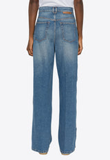 Stella McCartney Snap Stud-Embellished Jeans Blue 6D03373SQH00_4233