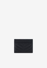 Saint Laurent Cassandre Quilted Leather Cardholder Black 423291BOW02_1000