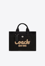 Coach Embroidered-Logo Canvas Tote Bag Black CP158 0-LHBLK