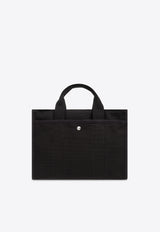 Coach Embroidered-Logo Canvas Tote Bag Black CP158 0-LHBLK