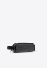 Coach Signature Jacquard Pouch Bag Black CQ183 0-CHR