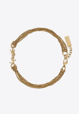 Saint Laurent Cassandre Tassel Bracelet Gold 804330Y1500/R_YSL-8030
