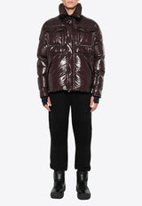 Moncler Grenoble Tecka Glossy Padded Jacket Brown J20971G00009539FT_259