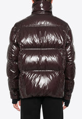 Moncler Grenoble Tecka Glossy Padded Jacket Brown J20971G00009539FT_259