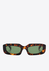 Off-White Renton Rectangular Sunglasses Green OERI13CF24PLA001_6055