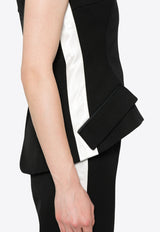 Meryll Rogge Twill-Weave Vest Black 500531WF24_BLACK