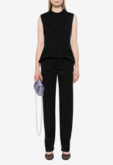 Meryll Rogge Twill-Weave Vest Black 500531WF24_BLACK