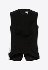 Meryll Rogge Twill-Weave Vest Black 500531WF24_BLACK