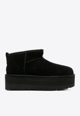 UGG Classic Ultra Mini Flatform Suede Boots Black 1135092_BLK