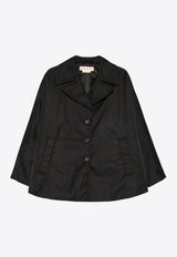Marni Twill Single-Breasted Cape Coat Black CPMA0251SWUTN923_00N99