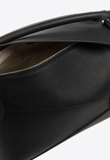 Loewe Puzzle Leather Top Handle Bag Black A510P49X14 0-BLACK