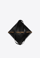 Loewe XL Puzzle Fold Leather Tote Bag Black B933Q18X01 0-BLACK