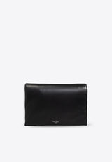 Logo Leather Pouch Bag