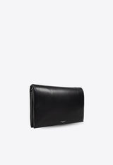 Logo Leather Pouch Bag