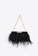 Medium Marlene Ostrich-Feather Shoulder Bag