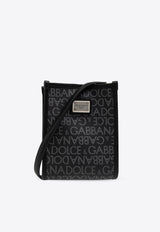 Small Logo Jacquard Messenger Bag