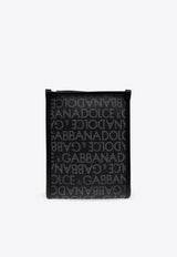 Small Logo Jacquard Messenger Bag