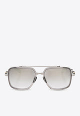Balmain Officier Aviator Sunglasses Gray BPS-108B-58 0-0