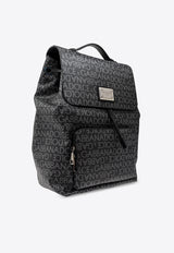 Coated Logo Jacquard Backpack