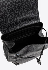 Coated Logo Jacquard Backpack