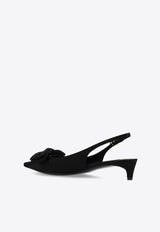Mun 30 Slingback Satin Pumps